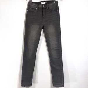 Pistola Mid Rise Skinny Jeans Gray Color Light Distressing Womens 25